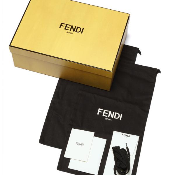 FENDI スニーカー ブラック/イエロー BLACK+FENDI GREY+YELLOW 7E0935 4R6 F046W